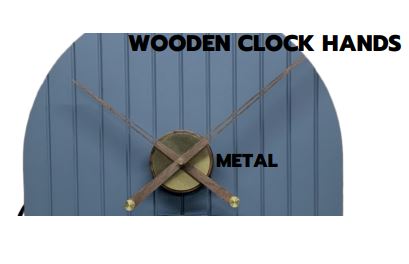 AMBER WOODEN WALL CLOCK