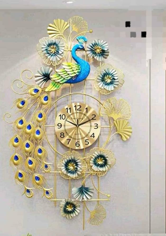 STYLISH PEACOCK WALL CLOCK