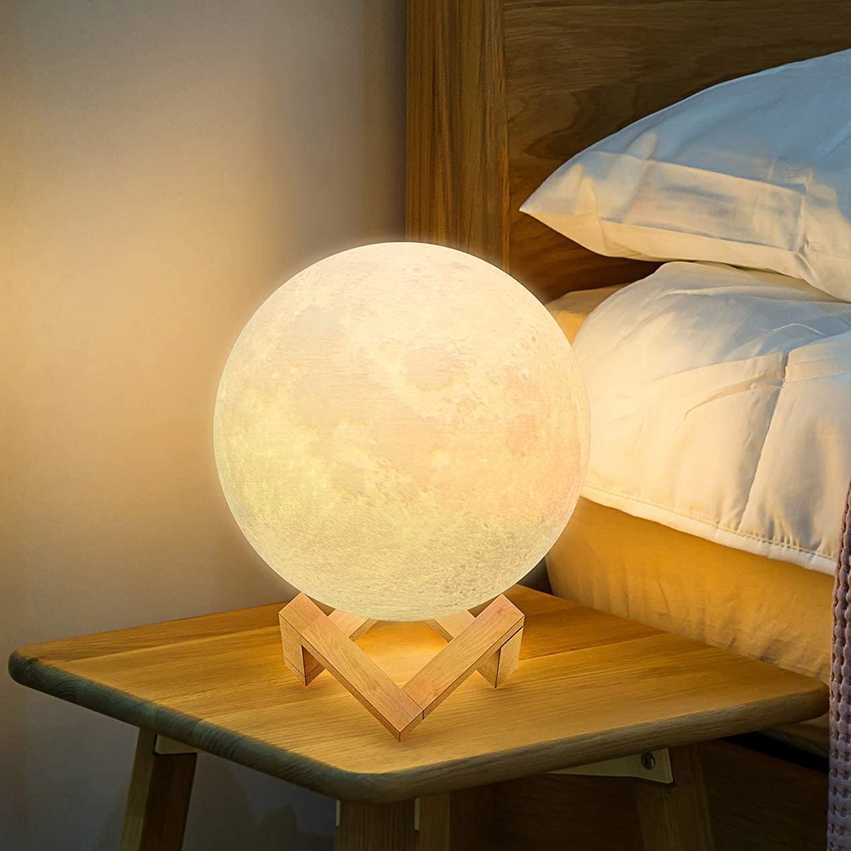 3D Moon Lamp with Stand