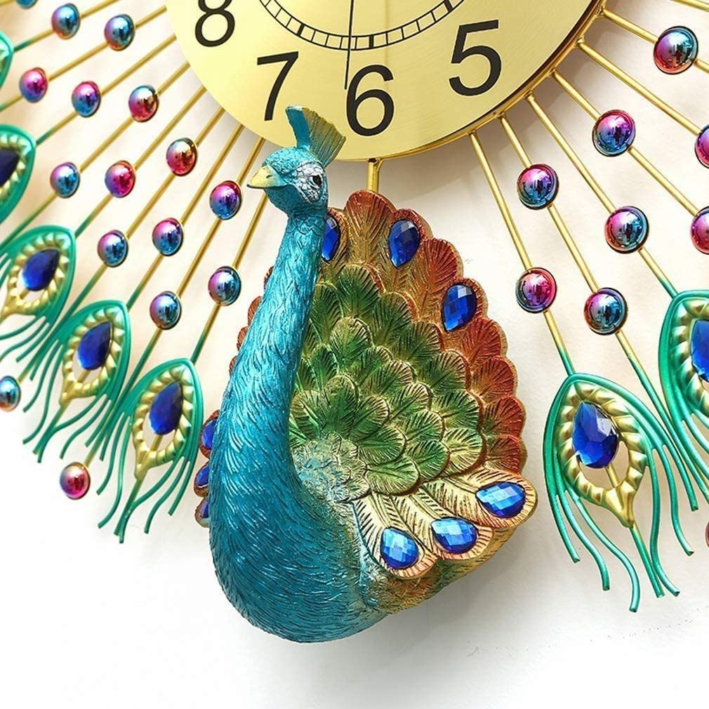 OPEN FEATHER WALL CLOCK ART