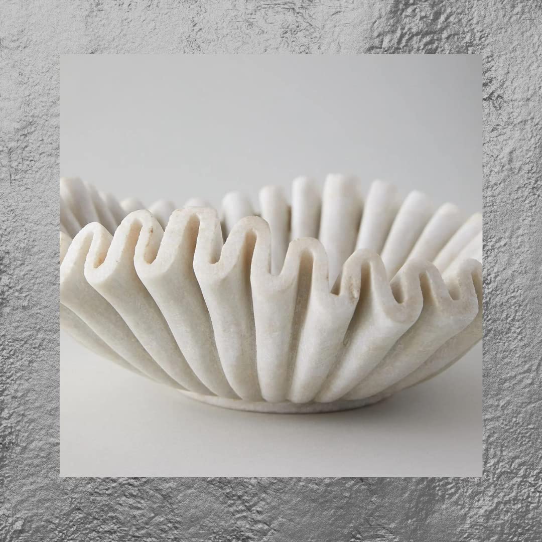 Marble Lotus Urli Bowl