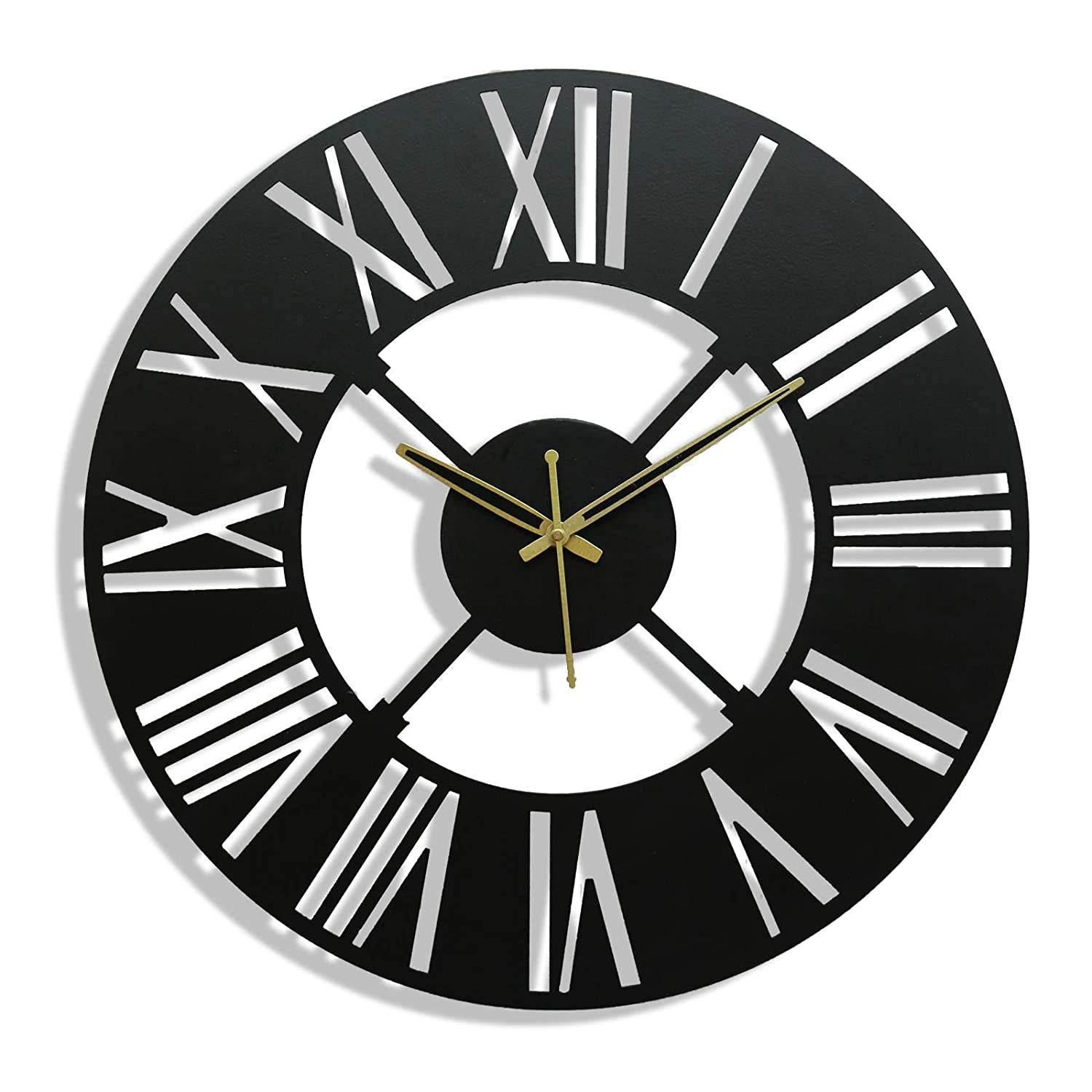 SOLID ROAMN BLACK METAL WALL CLOCK