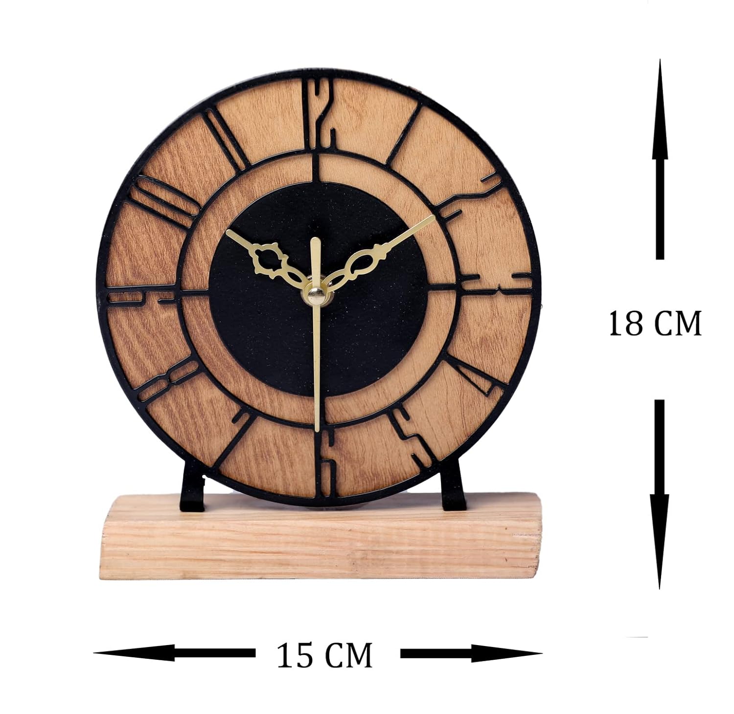 NUMERIC WOODEN TABLE CLOCK