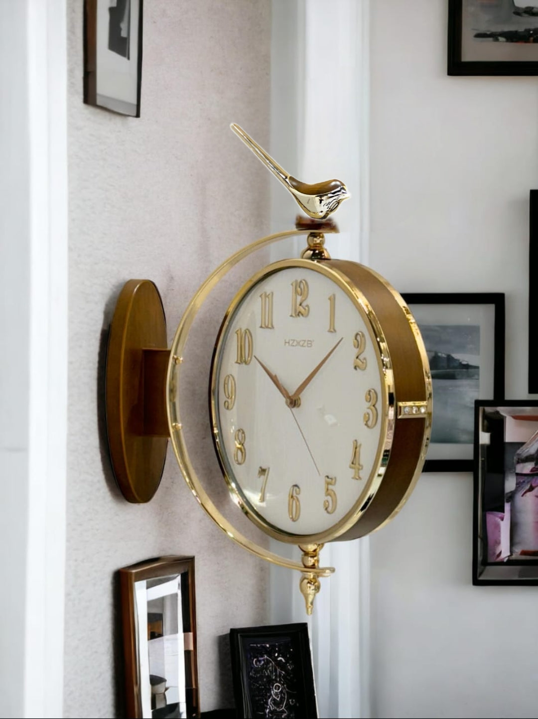 DOUBLE SIDE HANGING WALL CLOCK