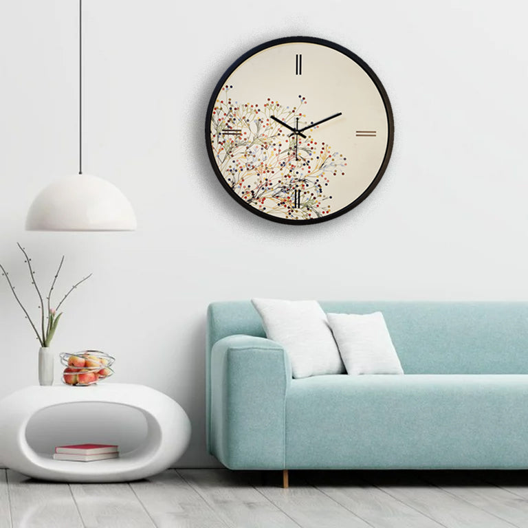 Blooming Beauty Wall Clock Art