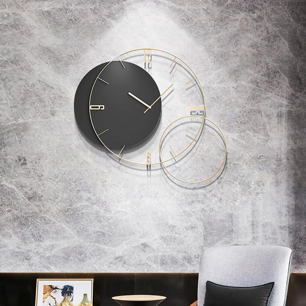 OVERSIZED METAL WALL CLOCK ART