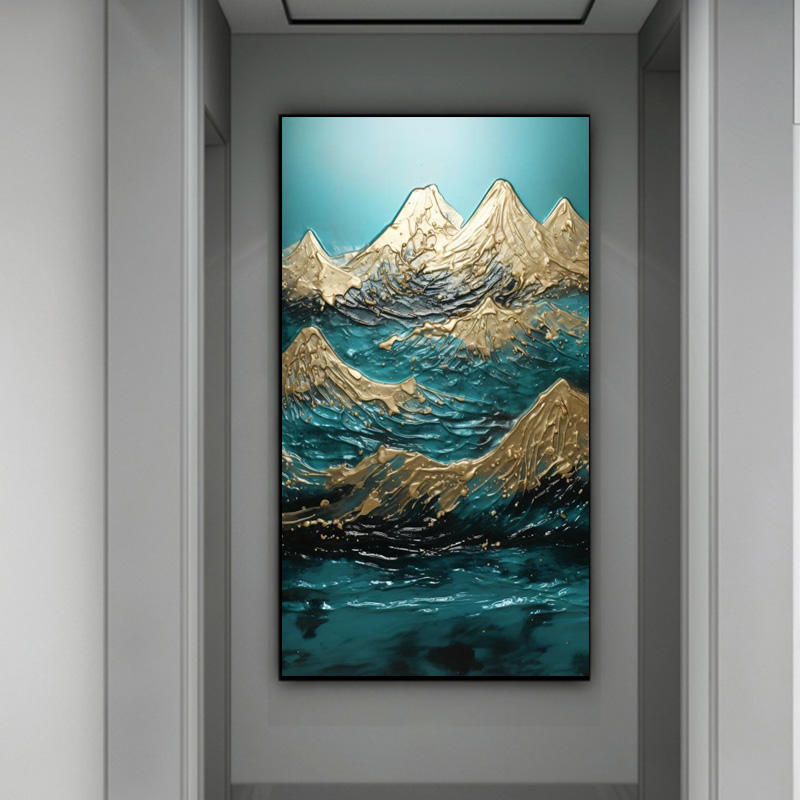 ABSTRCT MOUNTAIN WALL DECOR