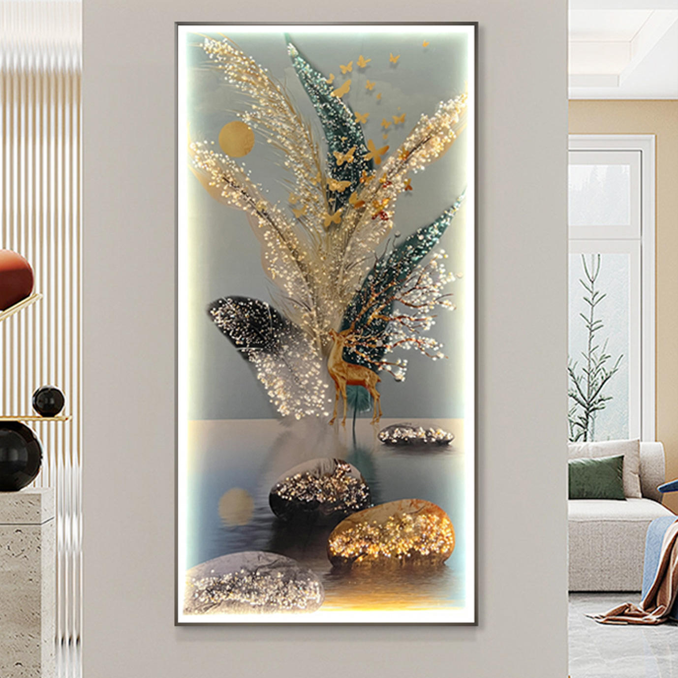 CRYSTAL PORCELAIN LED WALL ART PIECE