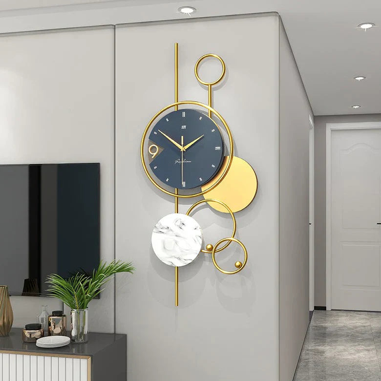 MODERN GEOMETRIC WALL CLOCK ART