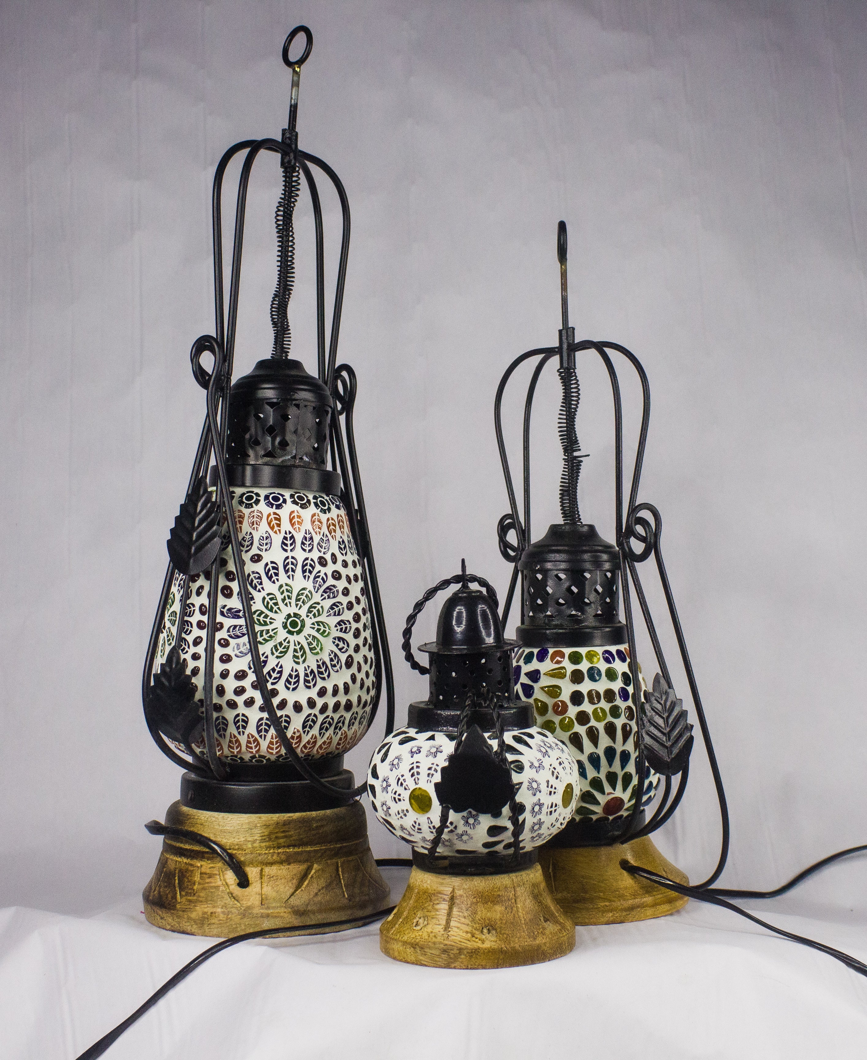 Handcrafted Art Deco Mosaic Lights