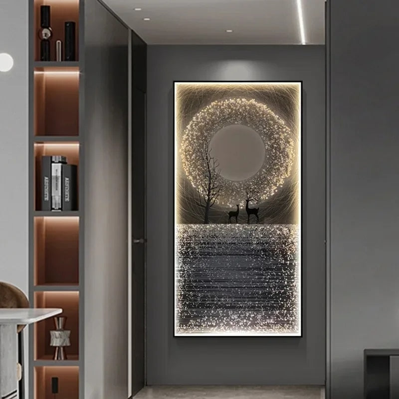 CRYSTAL LUXURY LED WALL ART PIECE