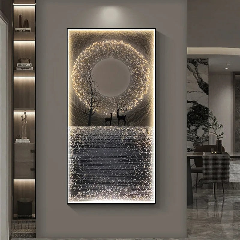 CRYSTAL LUXURY LED WALL ART PIECE