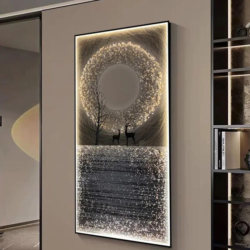 CRYSTAL LUXURY LED WALL ART PIECE