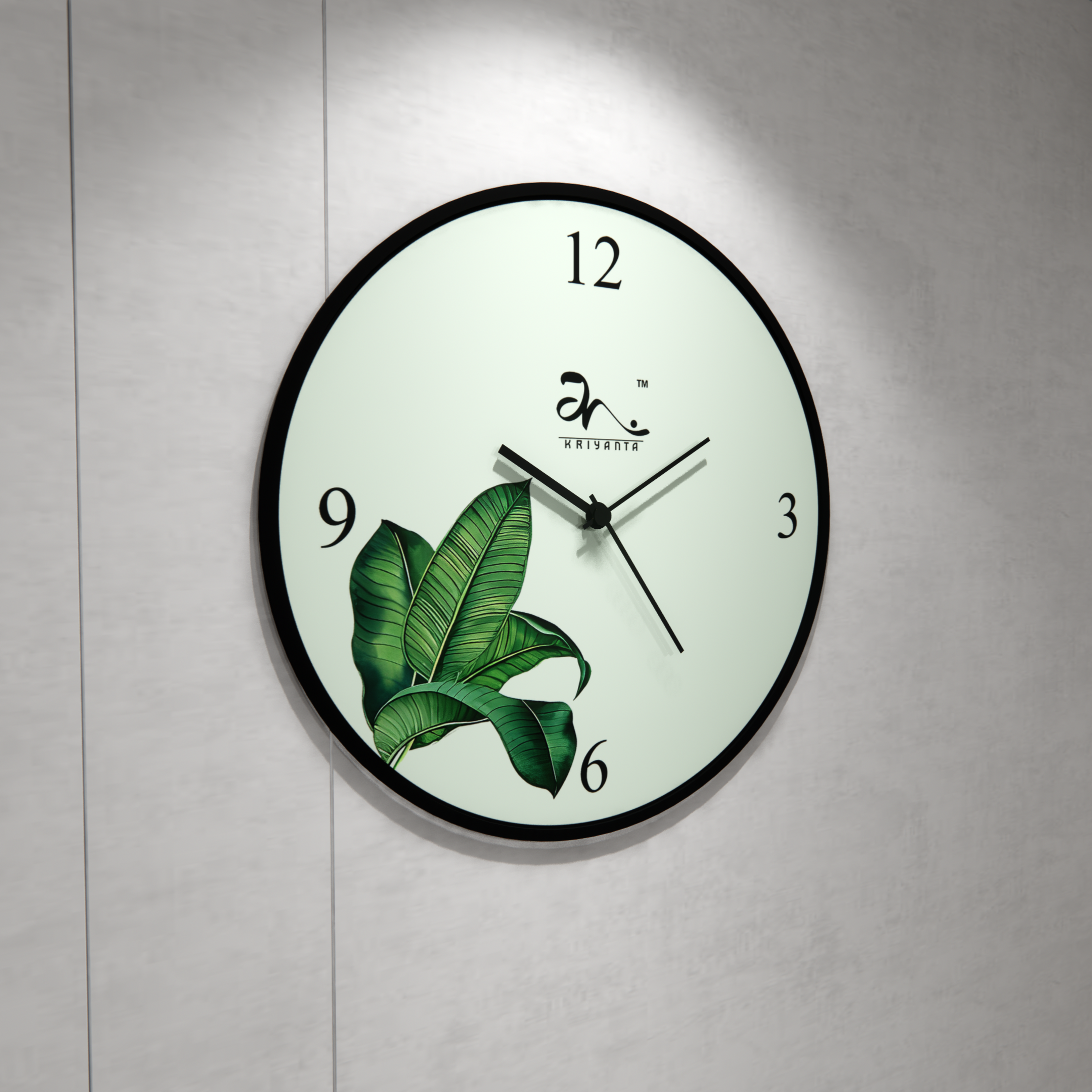 Dancing Leaves Wall Clock Art