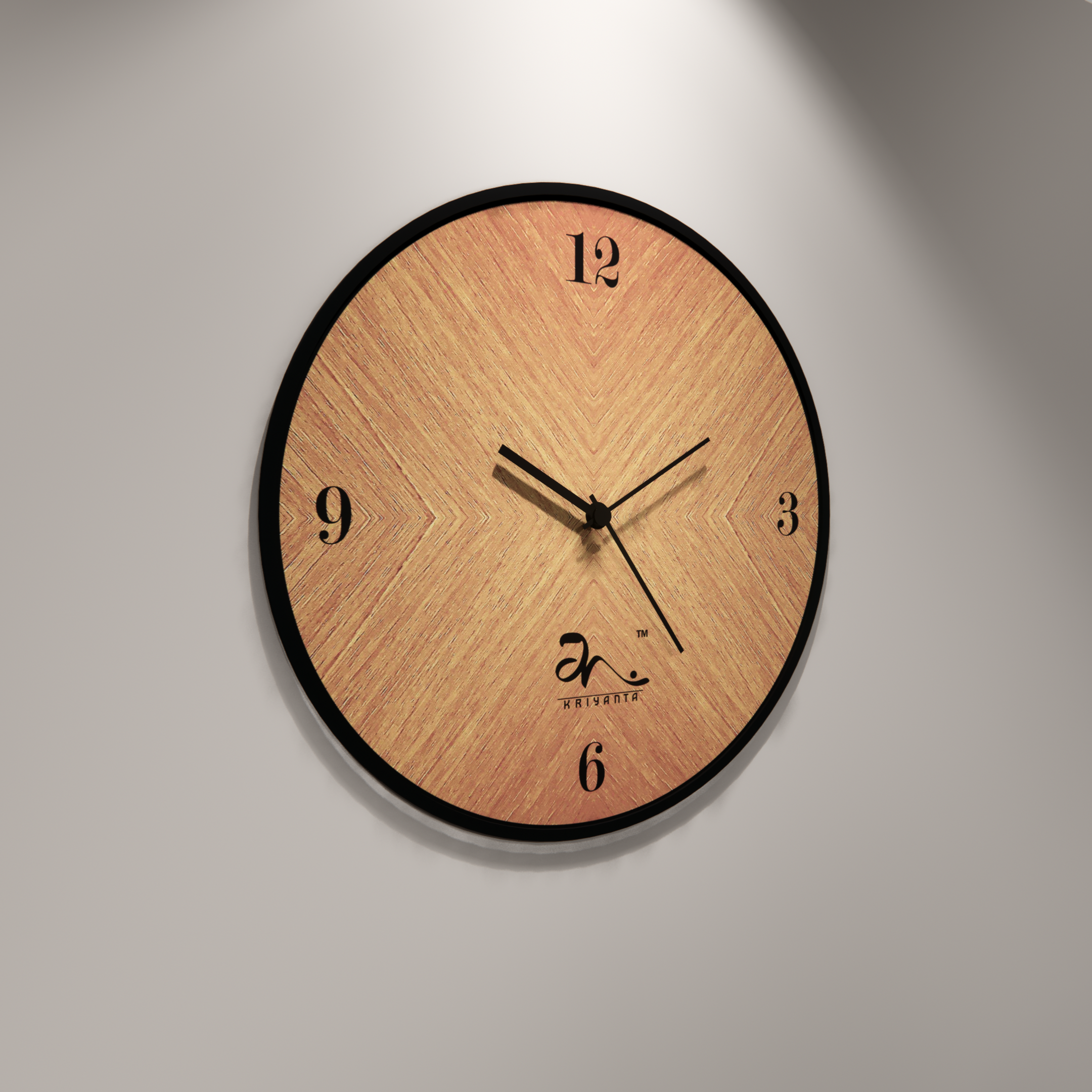 Whispering Pines Wooden Wall Clock Art