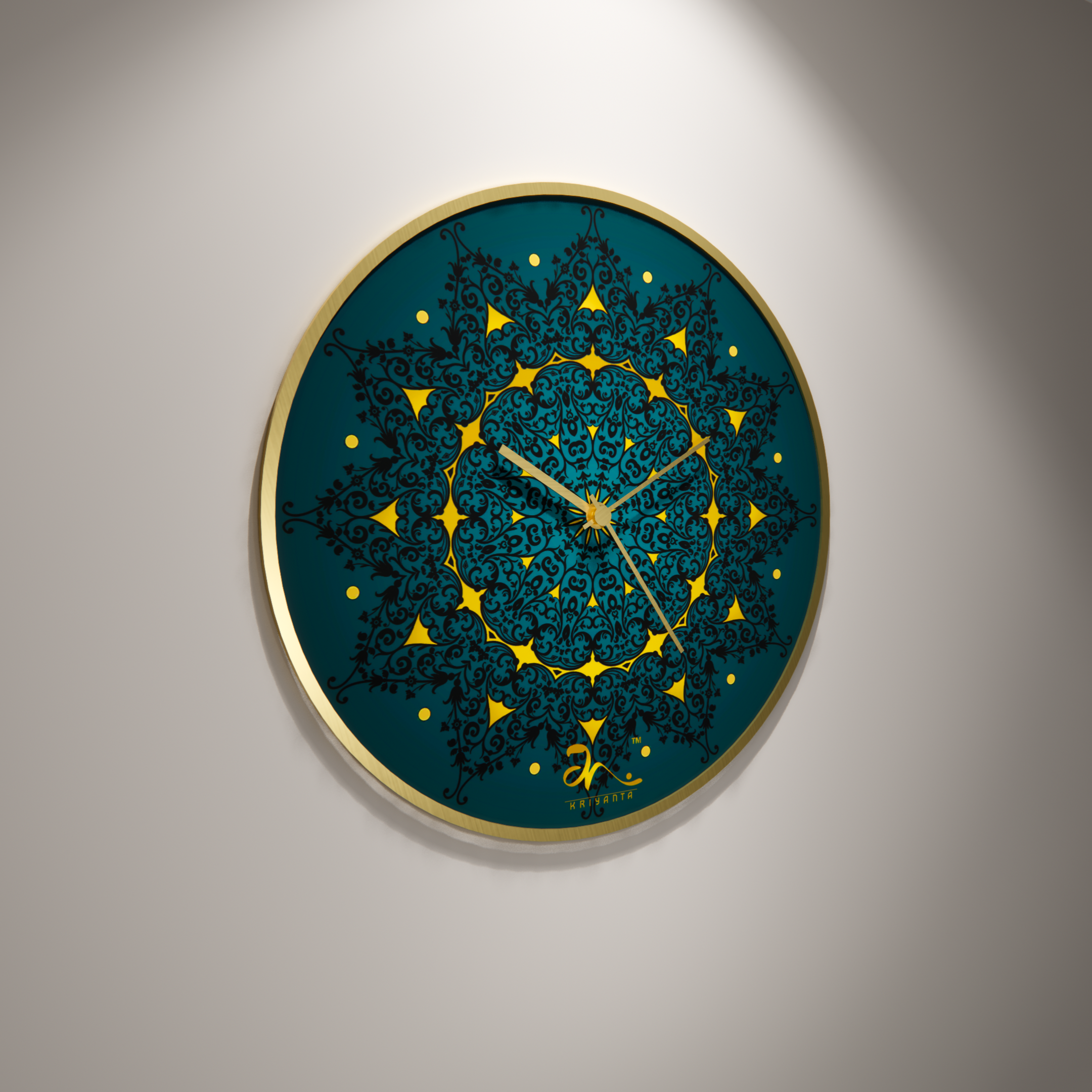 Celestial Wall Clock Art