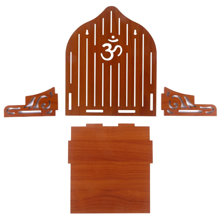 Beautiful MDF Wooden Temple | Pooja Mandir for Home and Office/Wall Mounted Temple | Puja Stand