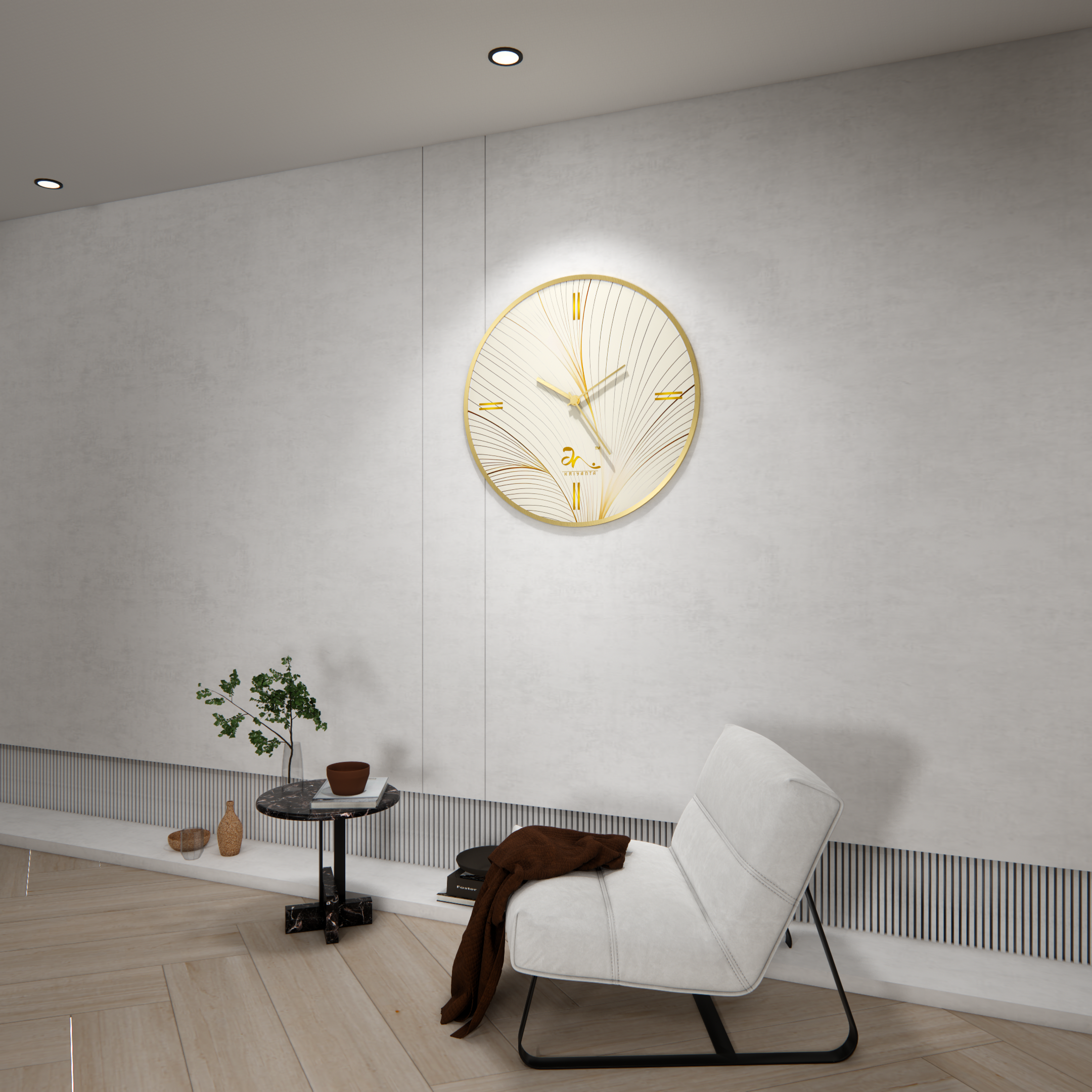 Subdial Echo Wall Clock Art