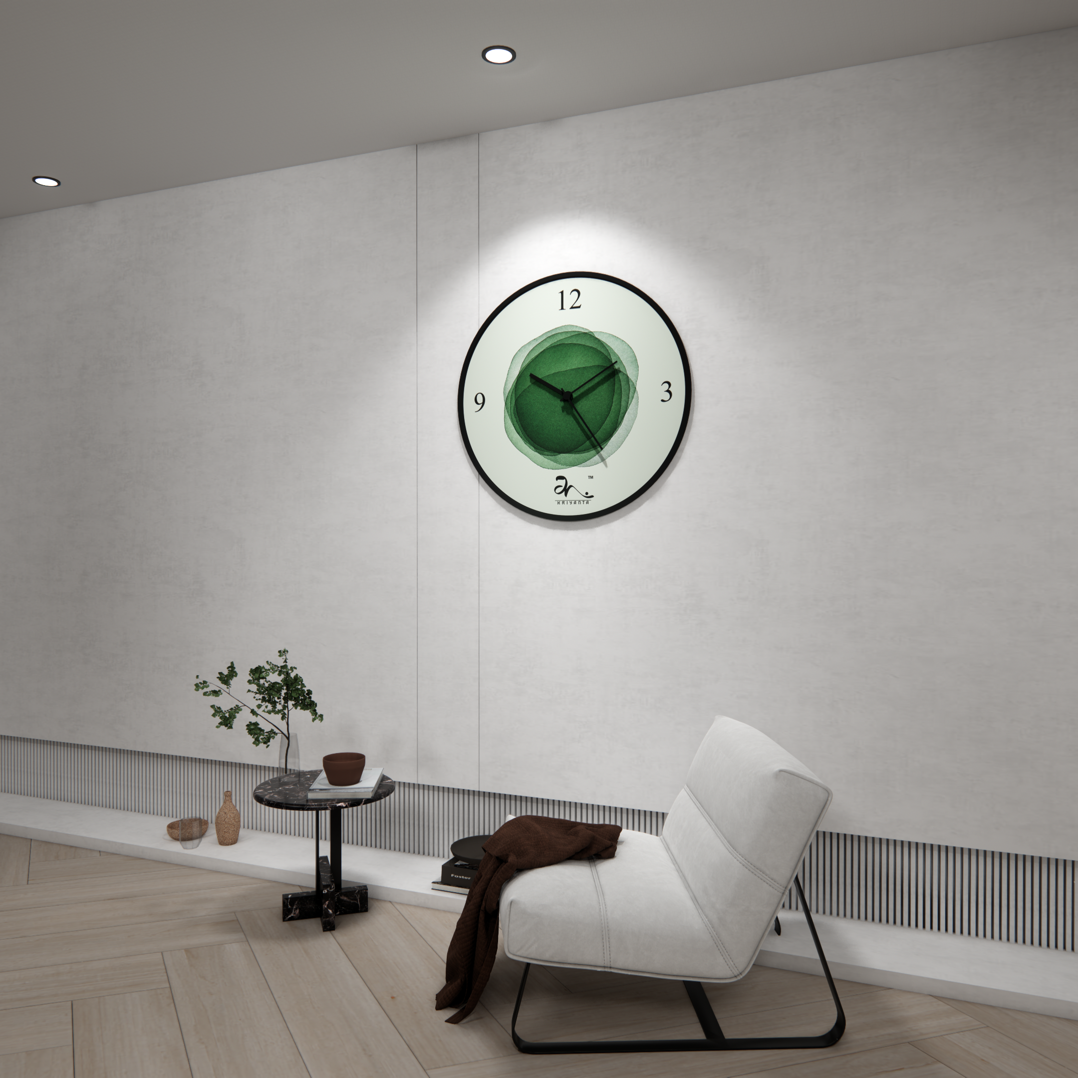 Circles of Prosperity Wall Clock Art