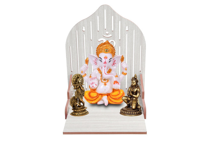 Exquisite Beautiful MDF Wooden Temple | Pooja Mandir for Home and Office/Wall Mounted Temple