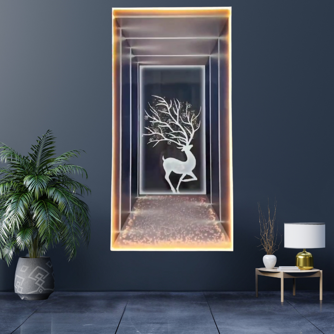 DEER CRYSTAL WALL DECOR