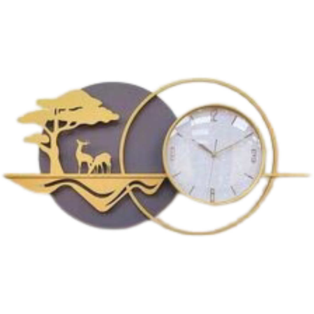 DECORATIVE METAL WALL CLOCK ART