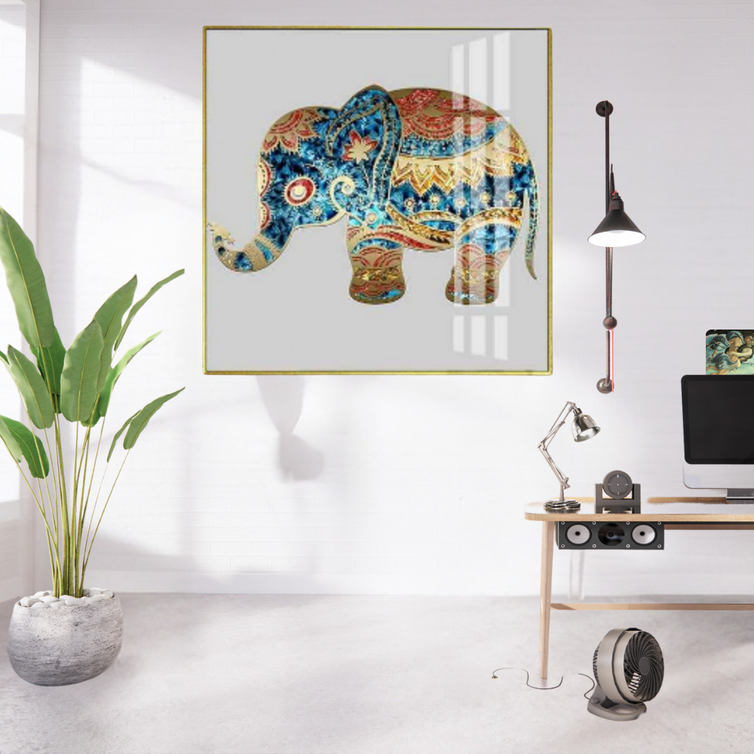 CRYSTAL ELEPHANT WALL DECOR