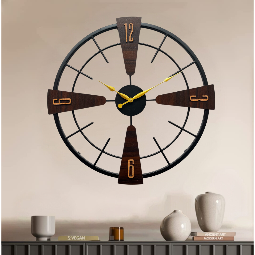 STYLISH METAL WALL CLOCK