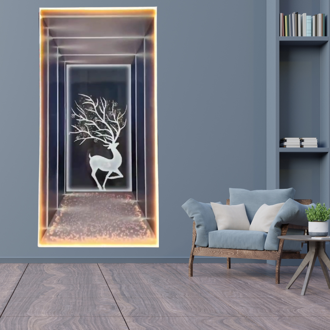 DEER CRYSTAL WALL DECOR