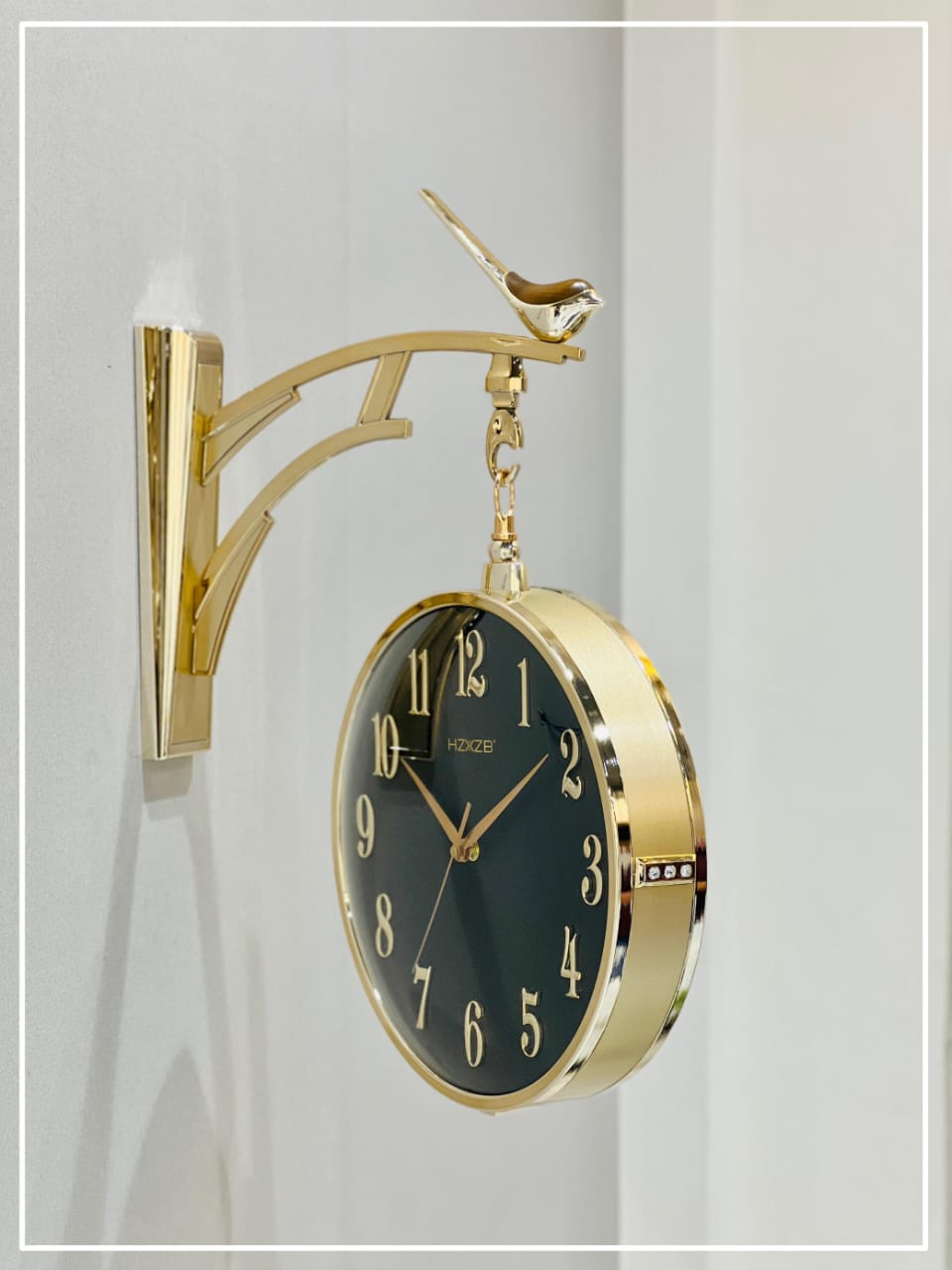 DOUBLE SIDE HANGING WALL CLOCK