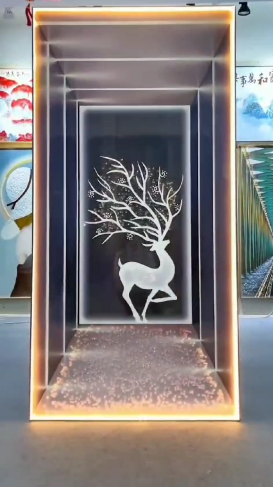 DEER CRYSTAL WALL DECOR