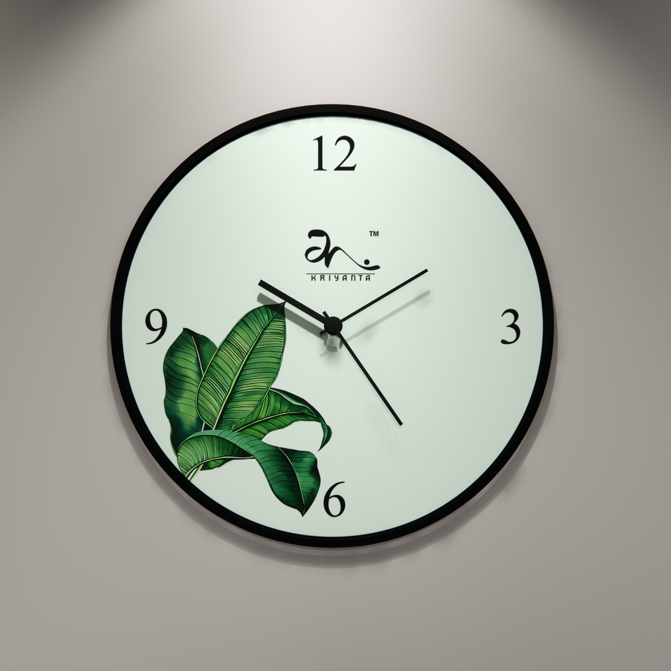 Dancing Leaves Wall Clock Art