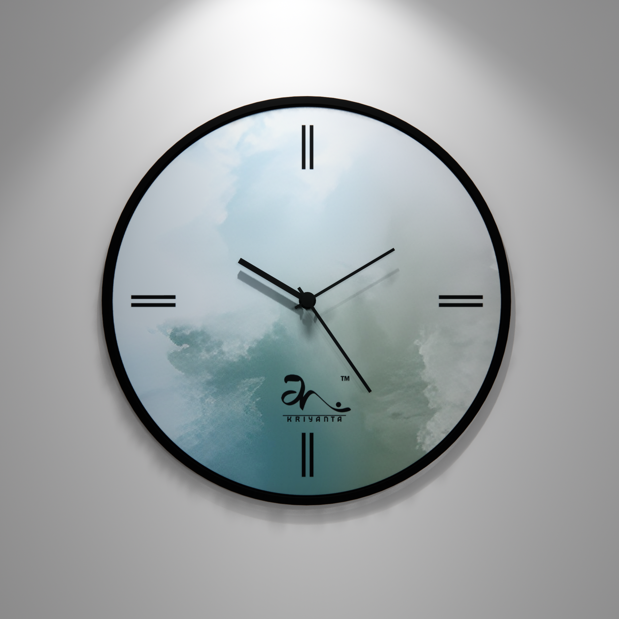 Whispering Clouds Wall Clock Art