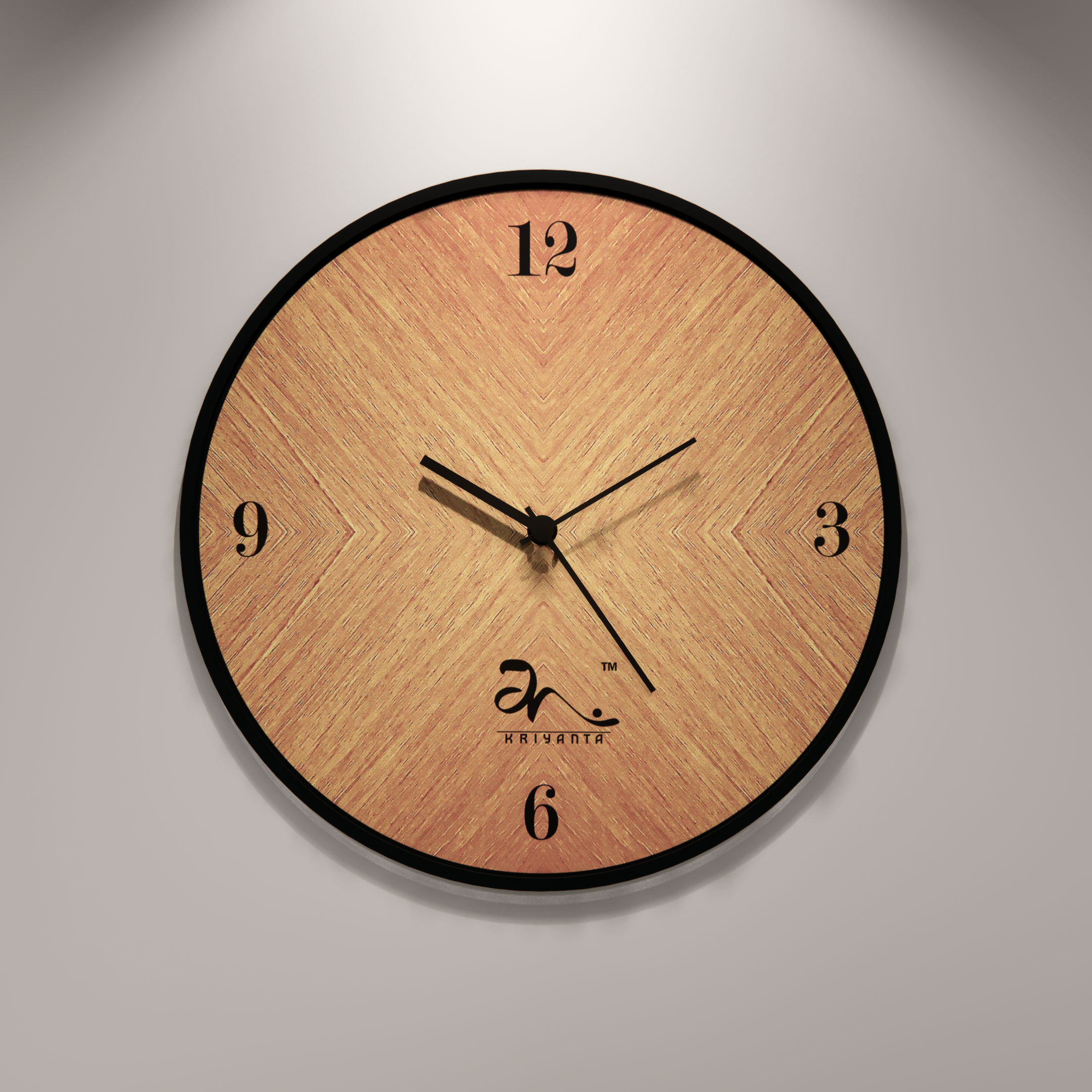 Whispering Pines Wooden Wall Clock Art