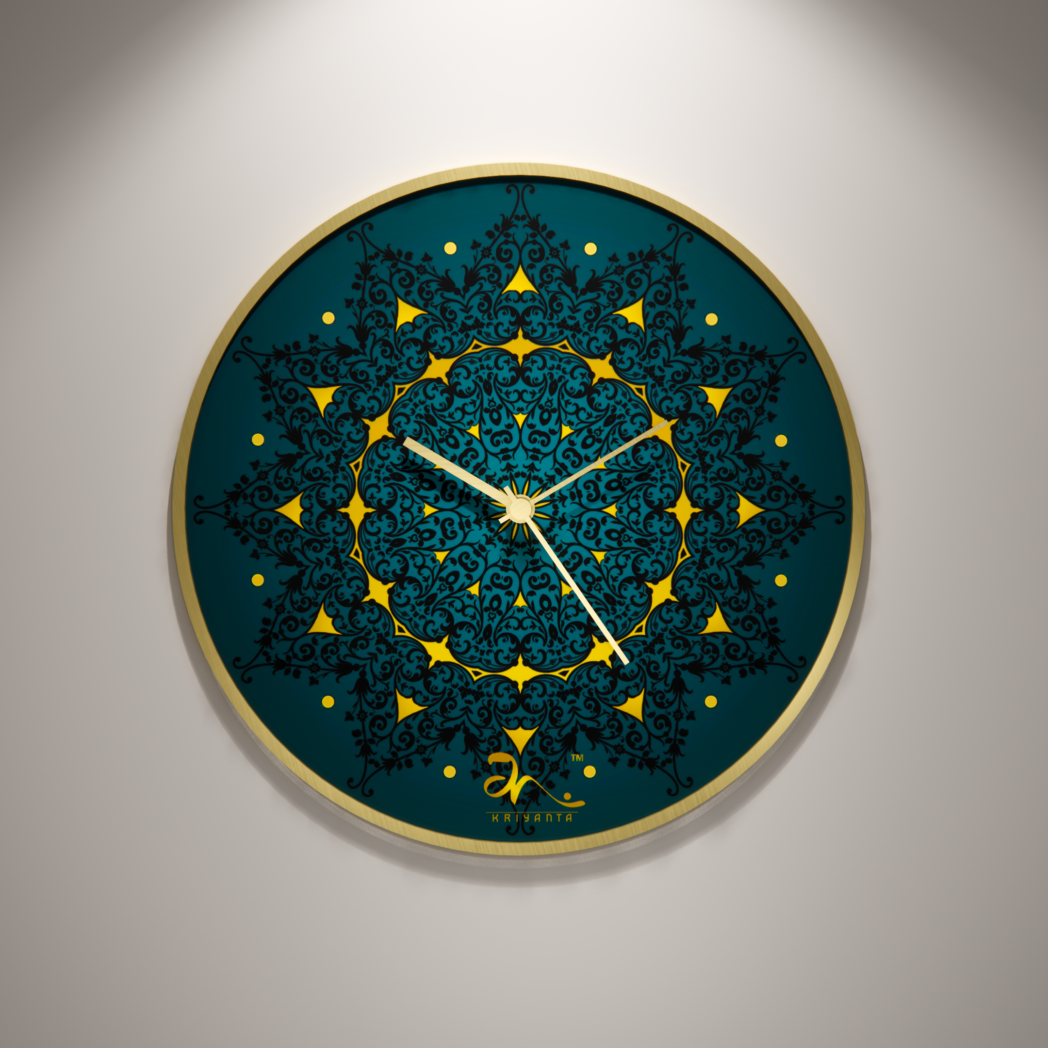 Celestial Wall Clock Art