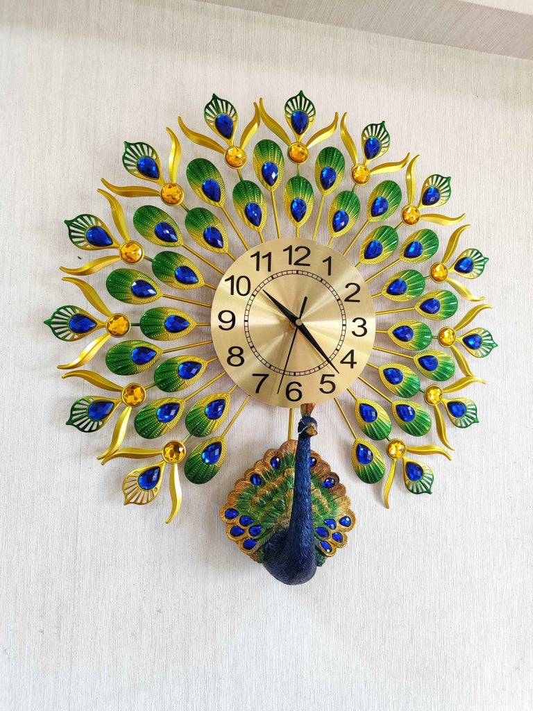 OPEN FEATHER WALL CLOCK