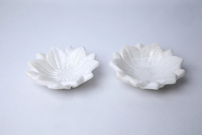 Marble Lotus Plate