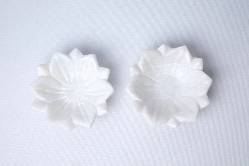 Marble Lotus Plate