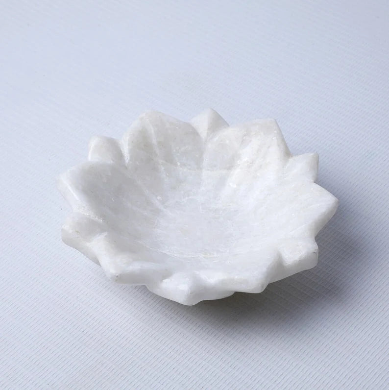 Marble Lotus Plate