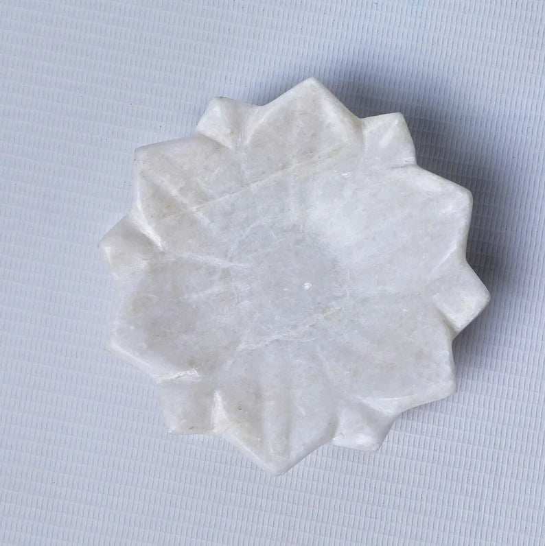 Marble Lotus Plate