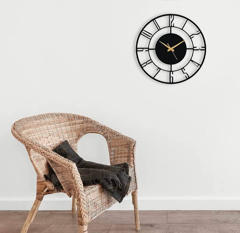 NUMERIC MINIMAL METAL WALL CLOCK